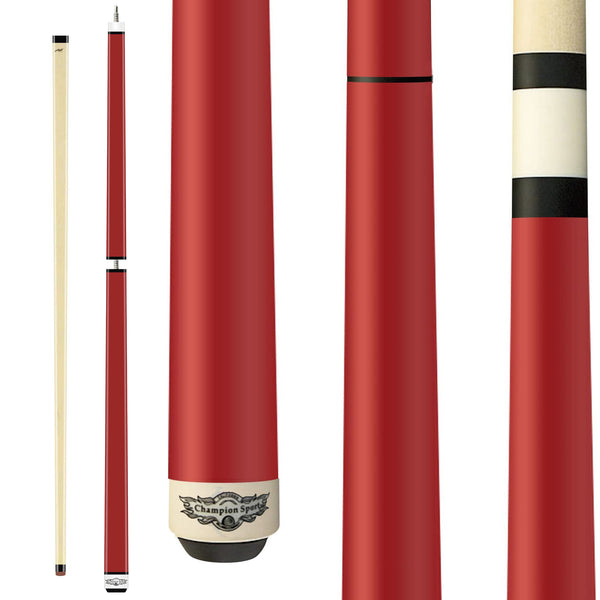 2023 Champion Eros Series Jump and break cue -----Model:TF1 Red Jump and break Cue, Champion Glove, 58
