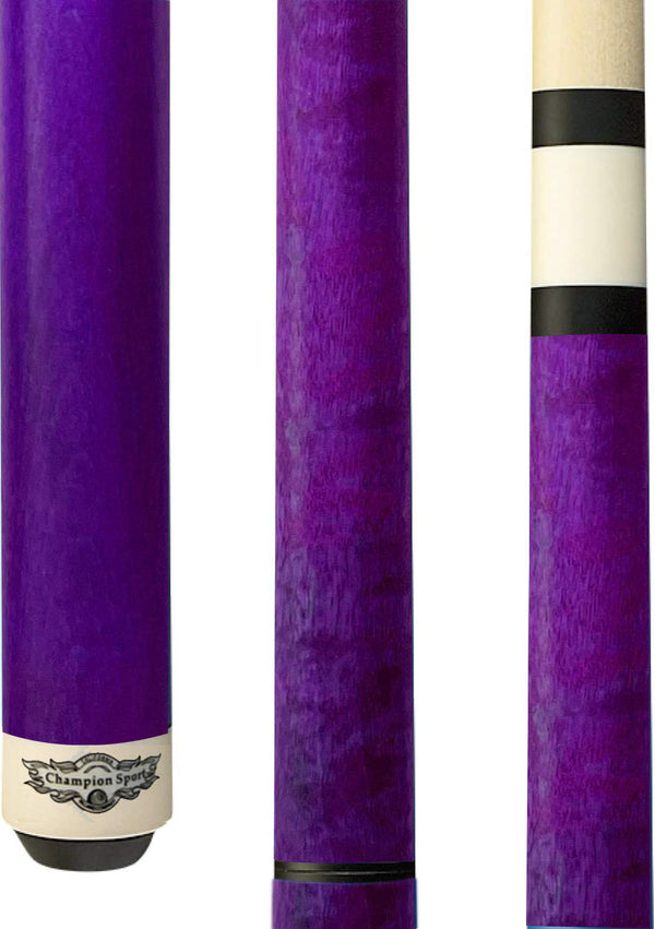 Champion Cerberus Series Heavy Hitter Jump and break cue -----Model: KB-2 Purple Jump and break Cue, Champion Glove, 58