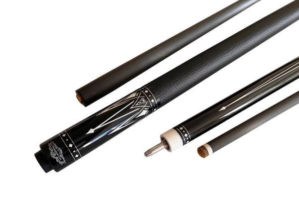 Gator Carbon Fiber Billiard Cue Stick 12.5mm Tip size, A White hard case, A Champion glove, Model:KL-BLkA