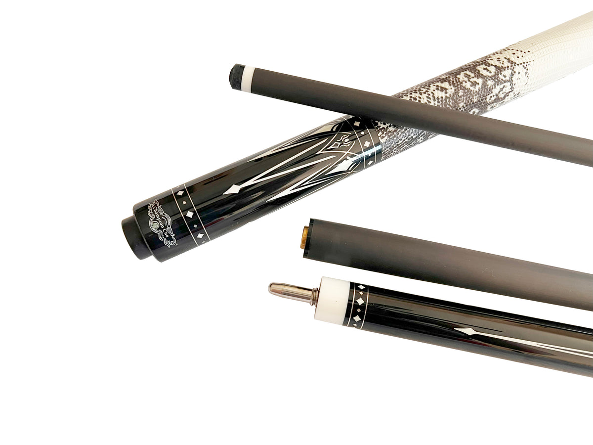 メンズウェア CUE CLUB Gator KL-BLK Carbon Fiber Cue 12.4mm or 11.8mm Uniloc + Hard Case