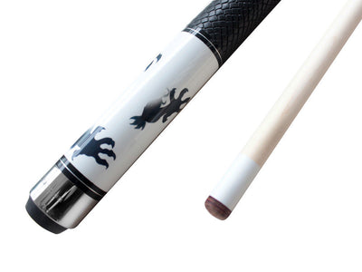 Champion White Dragon Pool Cue Stick with Predator Uniloc Joint, Low Deflection Shaft