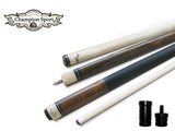 Champion ST14 Black/Brown/Grey/Wine Pool Cue Stick,12.5mm tip size,2 extra tips