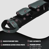 Champion 2X4,3x6 Green Leatherette Billiard Pool Cue Stick Hard Case 4S2B, 6S3B