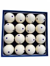 Champion 2-1/4" Billiard Practice Training Pool Cue Ball (Blue 6 dot, 16 balls/box), buy 2 get 1 free