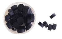 Lot of 10 Pool Billiard Black Cue Tips 14 MM Soft or Medium(6 layers pool tips)