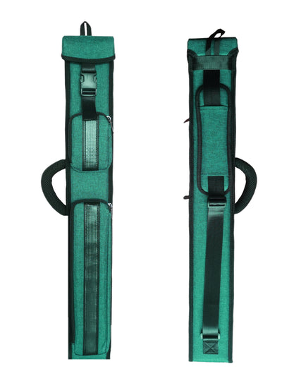 Champion 2X2,2X3,3X4  Nylon Billiard Pool Cue Stick Green Hard Case