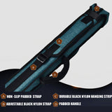 Champion 2X2,2X3,3X4 Nylon Billiard Pool Cue Stick  Teal Green Hard Case