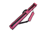 Champion 2X2,2X3,3X4  Hot Pink Nylon Billiard Pool Cue Stick Black Hard Case