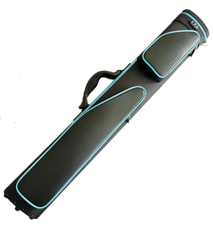 Blue and Black Leatherett Cue Cases 2x4 Holds 2 butts and 4 shafts