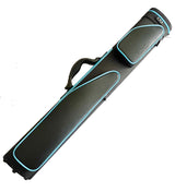 Blue and Black Leatherett Cue Cases 2x4 Holds 2 butts and 4 shafts