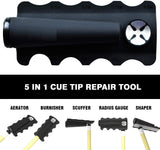 Champion 5 in 1 Cue Tip shaper/ Repair Tool Scuffer / Aerator/ Burnisher/ Radius Gauge