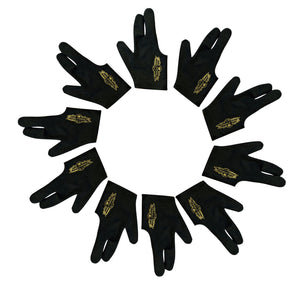 10 Champion Sport Black left Hand Billiards Gloves For Pool Cues