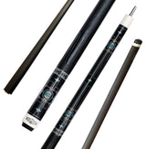 Gator 9-A3  Carbon Fiber 12.4mm Uni-Loc Pool Cue + Hard Case, Joint Protectors, and Playing Glove