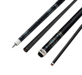 Gator 9-A3  Carbon Fiber 12.4mm Uni-Loc Pool Cue + Hard Case, Joint Protectors, and Playing Glove