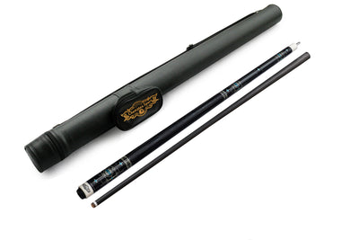Gator 9-A3  Carbon Fiber 12.4mm Uni-Loc Pool Cue + Hard Case, Joint Protectors, and Playing Glove