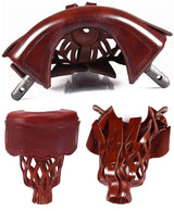 Champion Genuine Leather Pockets for Pool Table/Billiard Table (Set of 6), Model: AKL-1, Color: Mahogany Brown