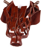 Champion Genuine Leather Pockets for Pool Table/Billiard Table (Set of 6), Model: AKL-1, Color: Mahogany Brown