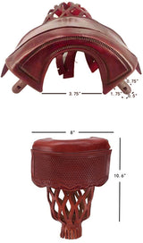 Champion Genuine Leather Pockets for Pool Table/Billiard Table (Set of 6), Model: AKL-1, Color: Mahogany Brown
