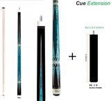 New 2022! Champion constellation series pool cue-Model No:  CN-2, 56 inches long, Tip size: 11.75mm, 12.5mm or 13mm, 5/16 x 18 Joint with joint protectors, White case or Black Case