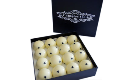 Champion 2-1/4" Billiard Arcos Training Pool Cue Ball with Black Triangles