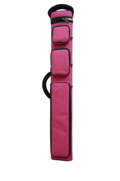 Champion 2X4,3x6 Pink Nylon Billiard Pool Cue Stick Hard Case 4S2B, 6S3B