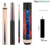 New 2022! Champion constellation series pool cue-Model No: CN-3, 60 inches long, Tip size: 11.75mm, 12.5mm or 13mm, 5/16 x 18 Joint with joint protectors, White case or Black Case