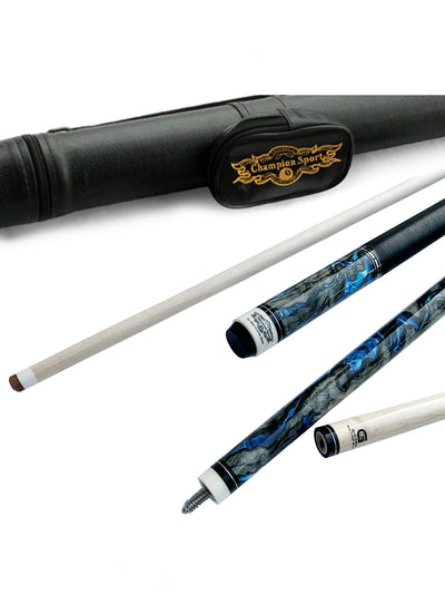 Champion constellation series pool cue-Model No: CN-5,58 inches long, Tip size: 11.75mm, 12.5mm or 13mm, 5/16 x 14 Joint with joint protectors, White case or Black Case