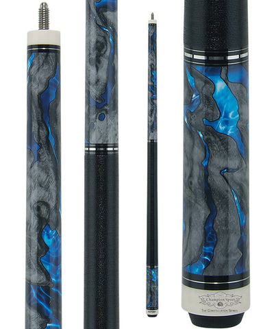 Combo deal ! Champion Constellation pool cue and Nemesis Jump and break cue, Pro taper,2X2 Cue Case, two Champion Gloves