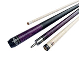 Combo deal ! Champion Constellation CN6 pool cue and Purple Jump and break cue, Pro taper,2X2 Cue Case, two Champion Gloves