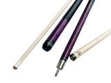 Combo deal ! Champion Constellation CN6 pool cue and Purple Jump and break cue, Pro taper,2X2 Cue Case, two Champion Gloves