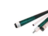 Champion  KGR-2 Children's Billiards Cue 48 inch or 52 inch, 16-21OZ, Champion or Champion glove, Color: Green