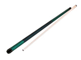 Champion ST14 Green Pool Cue Stick with a Leather painted wrap , A white or Black Pool Case, Champion Glove