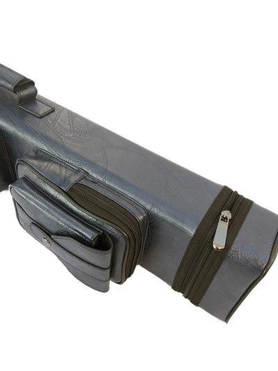 Champion leatherette Cue Cases 4x6 Holds 4 butts and 6 shafts pool cue,   Model: I-62605 G Grey color