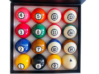 Champion Arcos  Pool Balls Set - Professional Phenolic Resin Billiard Balls - Set of 15 Made in Belgium Balls Including a Black triangle Cue Ball