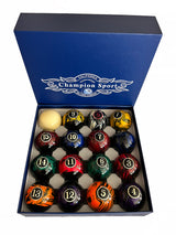 Champion  Marble Pool Balls set ( Dark Marble) Complete 16 Ball Set,buy 2 get 1 free