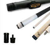 Champion ST14 White Pool Cue Stick+ Champion Branded Red or White Hard Case & Playing Glove