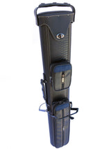 Champion  Leatherette 2x4 Pool Cue Case with Stand(2 Butts 4 Shafts)-  A0403 Blue