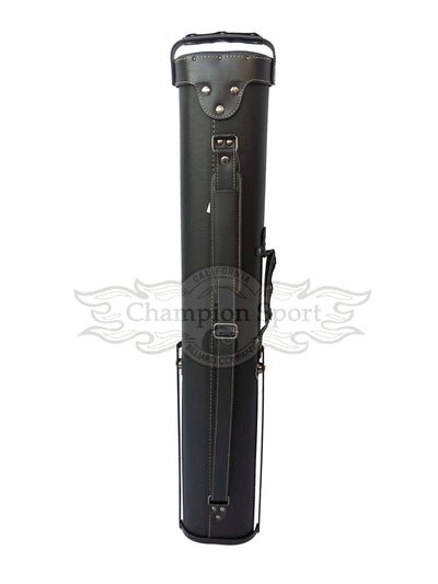 Champion  Leatherette 2x4 Pool Cue Case with Stand(2 Butts 4 Shafts)-  A0403 Red