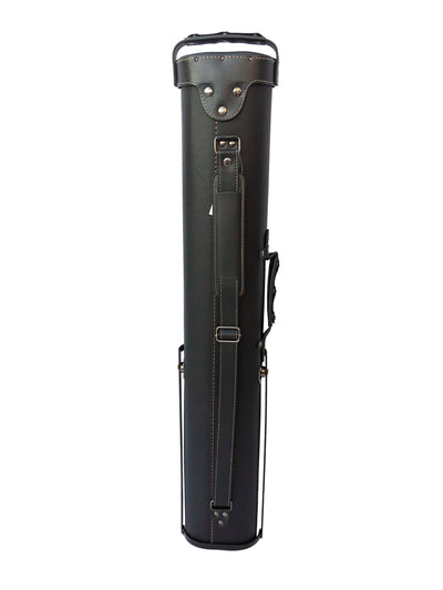 Champion  Leatherette 2x4 Pool Cue Case with Stand(2 Butts 4 Shafts)-  A0403 Black with Brown