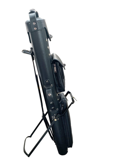 Champion  Leatherette 2x4 Pool Cue Case with Stand(2 Butts 4 Shafts)-  C0427 Black