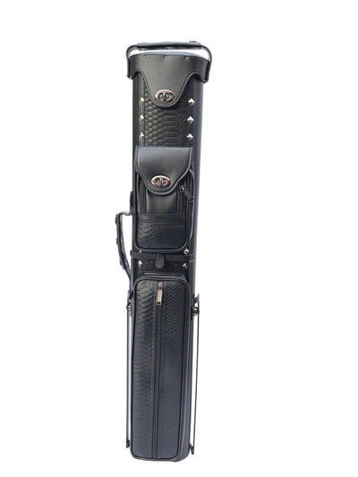 Champion  Leatherette 2x4 Pool Cue Case with Stand(2 Butts 4 Shafts)-  C0427 Black