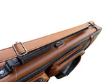 Champion Cases soft Cue bag Leatherette 4x8 Pool Cue Case (4 BUTT 8 SHAFT), Brown D-0437