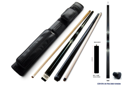 Combo deal one ! Champion Constellation pool CN-1 cue and KBJ-1 Black Jump and break cue  , Pro taper,2X2 Cue Case, two Champion Gloves