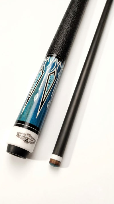 Gator 9-A5  Carbon Fiber 12.4mm Uni-Loc Pool Cue + Hard Case, Joint Protectors, and Playing Glove
