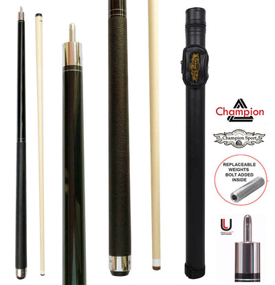 Champion Constellation Billiard Pool Cue-Model: CN-7, Uniloc joint ,Low Deflection Shaft, A black or white case (Copy)