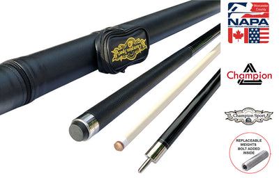 Champion Constellation Billiard Pool Cue-Model: CN-7, Uniloc joint ,Low Deflection Shaft, A black or white case (Copy)
