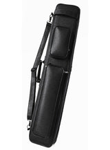 Black Crocodile-Embossed Soft Cue Case – 4 Butts/8 Shafts, 4x8, F-0552