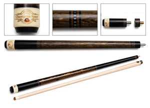 Champion Handcrafted IN5 Inlay Pool Cue  , Hybrid Pro Shaft, Uni-loc Joint,  + Hard Case, Joint Protectors, Aim Trainer and Playing Glove