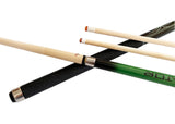 Champion Sport Dark Green Spider Billiards Pool Cue Stick with two shafts (12mm and 13mm), Champion Glove  with a 2X4 Green case