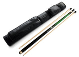 Champion Sport Dark Green Spider Billiards Pool Cue Stick with two shafts (12mm and 13mm), Champion Glove